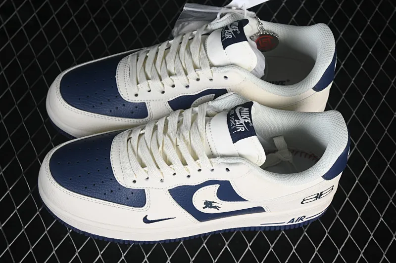 All Categories Nk Air Force 1 Air Force Series Nk Air Force 1 Low Air Force Low Nike Air Force 1'07 Low Off-White Navy Contrast Color Air Force One Low-top Casual Sneakers DN1688-817